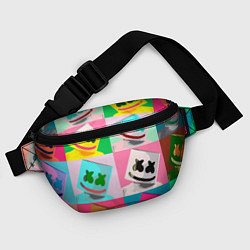 Поясная сумка Marshmello, цвет: 3D-принт — фото 2