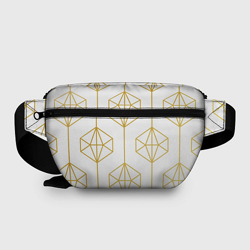 Поясная сумка Геометрический орнамент золото / 3D-принт – фото 2
