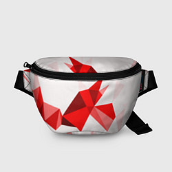 Поясная сумка GEOMETRY RED, цвет: 3D-принт