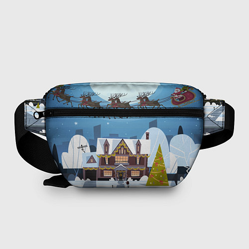 Поясная сумка Новогодние каникулы / 3D-принт – фото 2