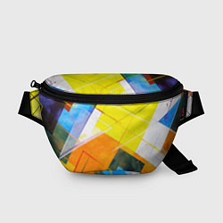 Поясная сумка Геометрический хаос, цвет: 3D-принт
