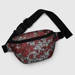 Поясная сумка Красные и Белые самураи, цвет: 3D-принт — фото 2