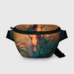 Поясная сумка Волшебная лиса, цвет: 3D-принт