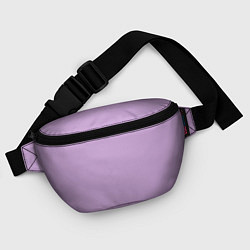 Поясная сумка Глициниевый цвет без рисунка, цвет: 3D-принт — фото 2