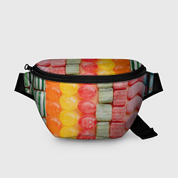 Поясная сумка Мармеладки леденцы, цвет: 3D-принт