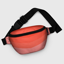 Поясная сумка Персиковый Градиент, цвет: 3D-принт — фото 2