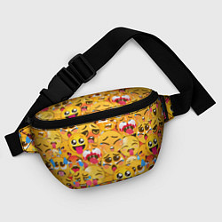 Поясная сумка AHEGAO EMOJI, цвет: 3D-принт — фото 2