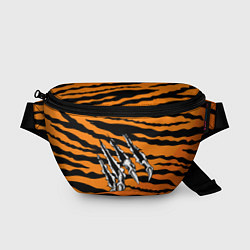 Поясная сумка След от когтей тигра, цвет: 3D-принт