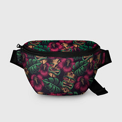 Поясная сумка Тропический, цвет: 3D-принт