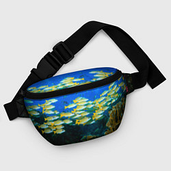 Поясная сумка Коралловые рыбки, цвет: 3D-принт — фото 2