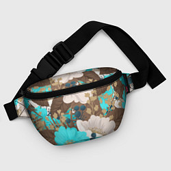 Поясная сумка Красивые цвеТы, цвет: 3D-принт — фото 2