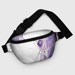 Поясная сумка Фиолетовые нити, цвет: 3D-принт — фото 2