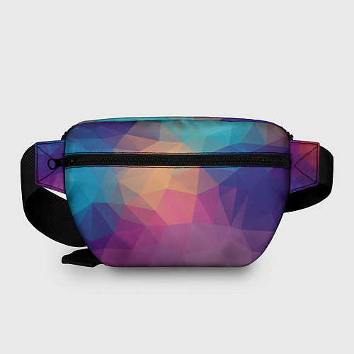 Поясная сумка Цветные полигоны - Градиент / 3D-принт – фото 2
