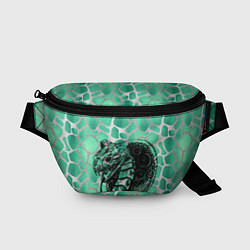 Поясная сумка Кобра Змеиный стиль, цвет: 3D-принт