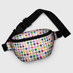 Поясная сумка Разноцветные звездочки, цвет: 3D-принт — фото 2