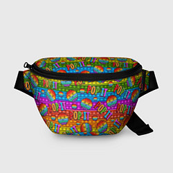 Поясная сумка POP IT SMILE ПОП ИТ ПУПЫРКА, цвет: 3D-принт