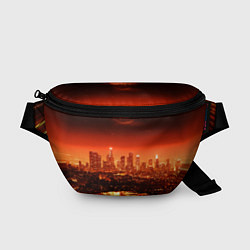 Поясная сумка Закат в Нью Йорке, цвет: 3D-принт