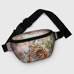 Поясная сумка Тигр в облаках, цвет: 3D-принт — фото 2