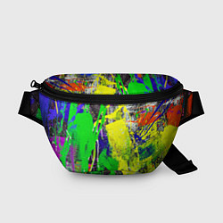 Поясная сумка Брызги красок Grunge Paints, цвет: 3D-принт