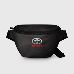 Поясная сумка Toyota Тонкие линии неона, цвет: 3D-принт