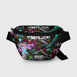 Поясная сумка Neon graffiti Smile, цвет: 3D-принт