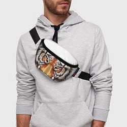 Поясная сумка Морда тигра от John Art, цвет: 3D-принт — фото 2