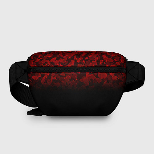 Поясная сумка BLACK RED CAMO RED MILLITARY / 3D-принт – фото 2
