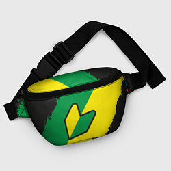 Поясная сумка JDM GREEN YELLOW LOGO, цвет: 3D-принт — фото 2