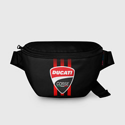 Поясная сумка DUCATI CARBON LOGO ITALY CONCERN, цвет: 3D-принт