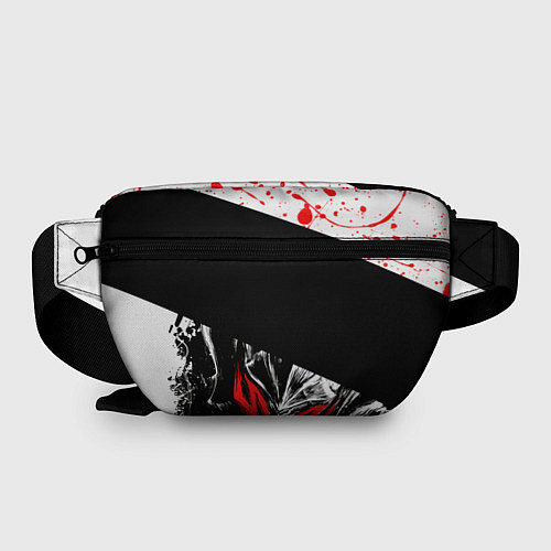 Поясная сумка Берсерк черная маска с логотипом / 3D-принт – фото 2