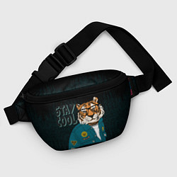 Поясная сумка Крутой фурри тигр, цвет: 3D-принт — фото 2