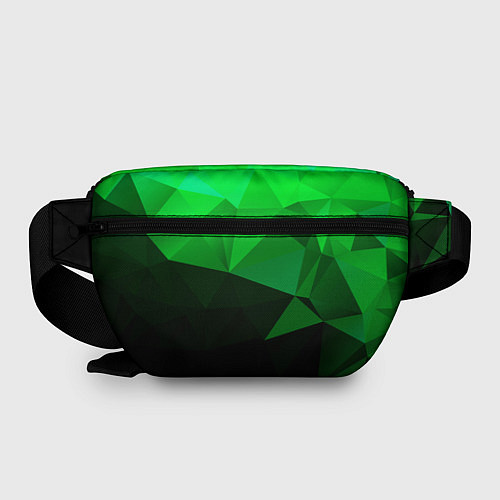 Поясная сумка Изумрудный Зеленый Геометрия / 3D-принт – фото 2
