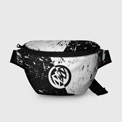 Поясная сумка Buick Black and White Grunge, цвет: 3D-принт