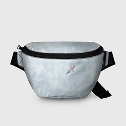 Поясная сумка Washington Capitals Grey Ice theme, цвет: 3D-принт