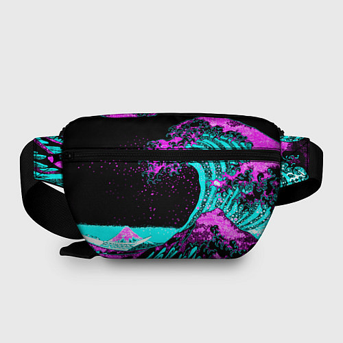 Поясная сумка НЕОНОВАЯ ЯПОНИЯ, ВОЛНА, ФУДЗИЯМА NEON JAPAN / 3D-принт – фото 2
