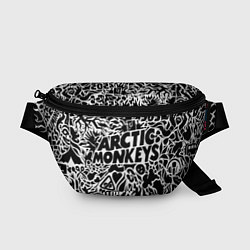 Поясная сумка Arctic monkeys Pattern, цвет: 3D-принт