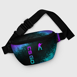 Поясная сумка CS GO NEON SYMBOL STYLE SKIN КС ГО НЕОН, цвет: 3D-принт — фото 2