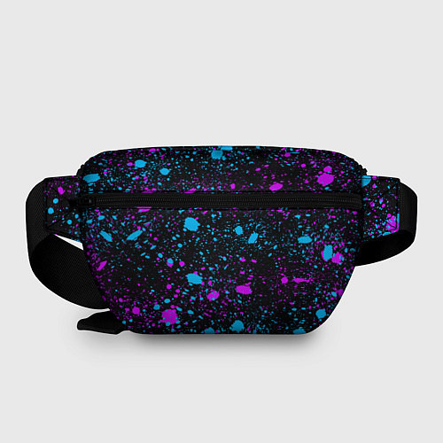 Поясная сумка Брызги неоновые ярких красок / 3D-принт – фото 2