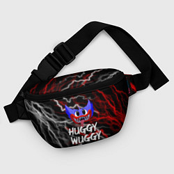 Поясная сумка Huggy Wuggy - Молния с грозой, цвет: 3D-принт — фото 2