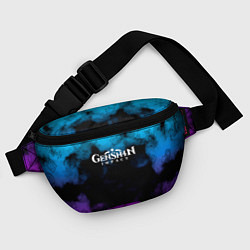Поясная сумка Genshin Impact Облака, цвет: 3D-принт — фото 2