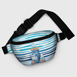 Поясная сумка Дельфин Море, цвет: 3D-принт — фото 2