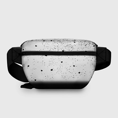 Поясная сумка Котик в тумане Сердечки / 3D-принт – фото 2
