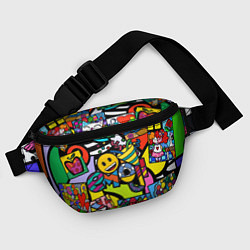 Поясная сумка Romero Britto - emoji, цвет: 3D-принт — фото 2