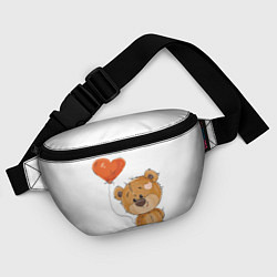 Поясная сумка Мишутка с шариком, цвет: 3D-принт — фото 2