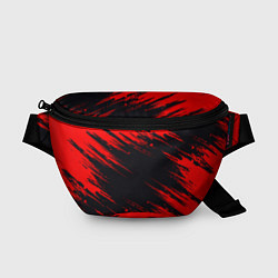 Поясная сумка Красная краска брызги, цвет: 3D-принт