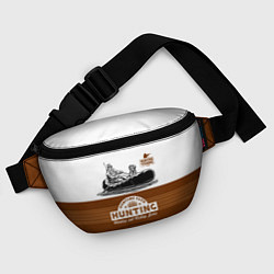 Поясная сумка Охотник на уток в лодке с собакой, цвет: 3D-принт — фото 2