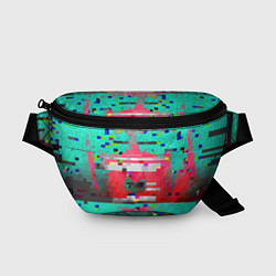 Поясная сумка Fashion glitch 2088, цвет: 3D-принт