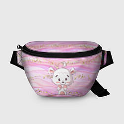 Поясная сумка Маленький медвежонок с короной, цвет: 3D-принт