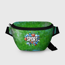 Поясная сумка Разные спорт Sport, цвет: 3D-принт