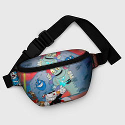 Поясная сумка Борьба с боссами Cuphead, цвет: 3D-принт — фото 2